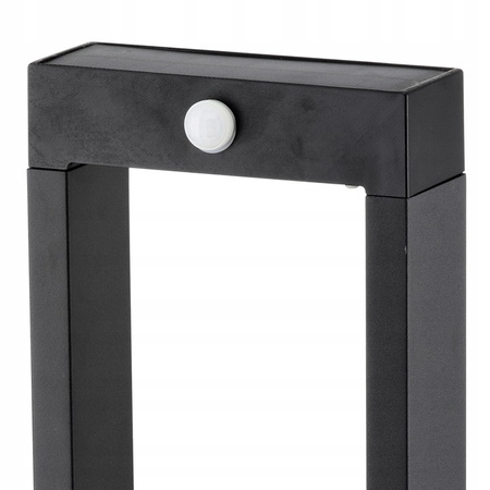 LED Solar Gartenlampe Stehender Dekorativer Mast Bewegungs- und Dämmerungssensor IP54 4000K