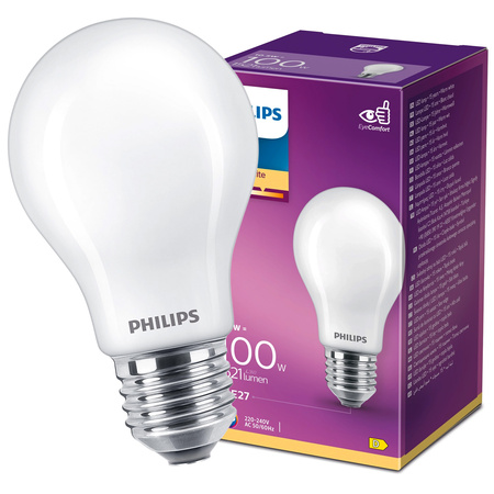 E27 A60 LED Lampen 10,5 W = 100 W, 1521 lm, 2700 K, warm 300 ° PHILIPS Classic