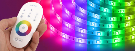 RGB+W LED-Streifen-Controller 288W EMPFÄNGER + RF Touch-Fernbedienung 2,4 GHz