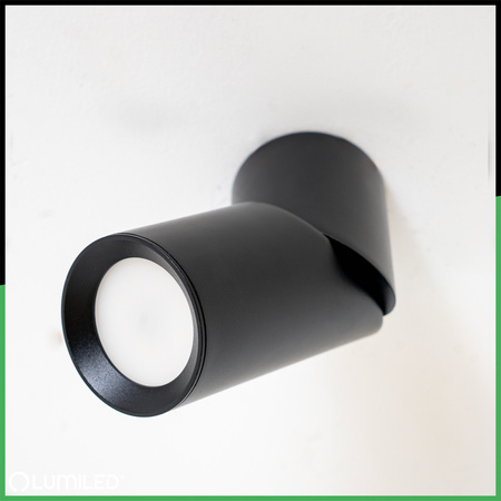 Deckenleuchte mit 1x GU10-Sockeln, Einbaustrahler HALOGEN schräg TABULA SPOT TUBA LUMILED