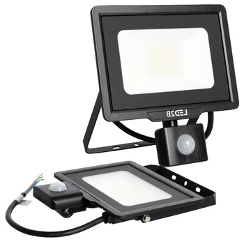 LED-Flutlicht 30W 2400lm 6000K IP44 Schwarz mit Bewegungssensor LED2B KOBI MHC