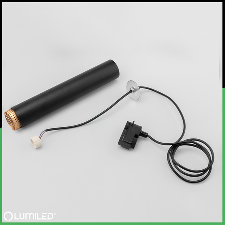 Hängelampe 29cm Reflektor GU10 LED ELIGIS Schwarz LUMILED