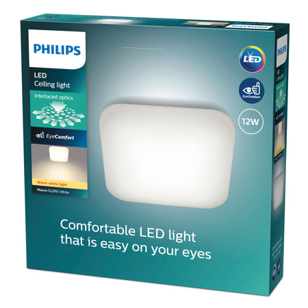 LED-Deckenleuchte Plafond 12W 1200lm 2700K Weiß Mauve Philips