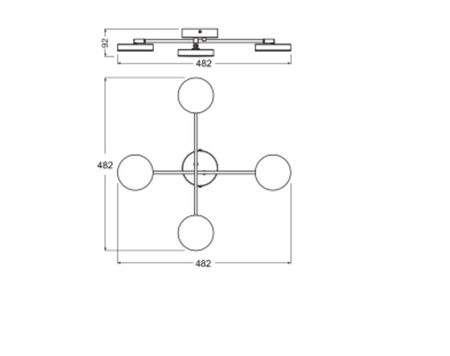 LED-Wand- Decken- Wand- Wand- Lampe Anbau- Leuchte 21W 1120lm CCT Dekorativer Schwarzer Spot Moon Ledvance