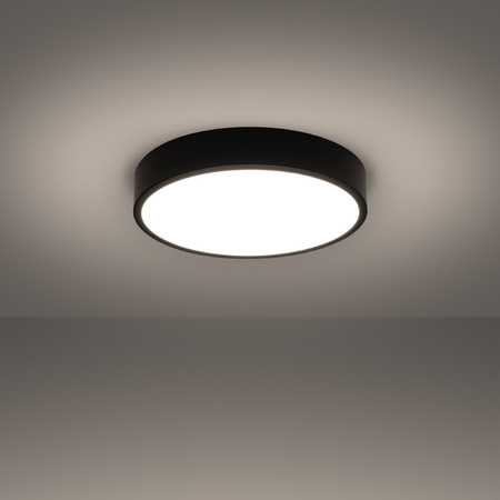 Deckenleuchte Plafond ONYX 40 LED 23W 3000K 1890lm Schwarz Minimalistisch SOLLUX