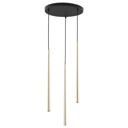 PIANO GOLD Pendelleuchte Icicles Schwarz und Gold Modern 3xG9 6421 TK Lighting