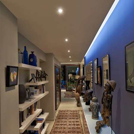 Deckeneinbauleuchte Einbau-Halogen GU10 Videx weiß rund beweglich