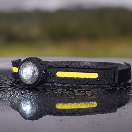 Wiederaufladbare Stirnlampe COB + XPG 550lm USB-C 6 Modi VA0154 Vayox