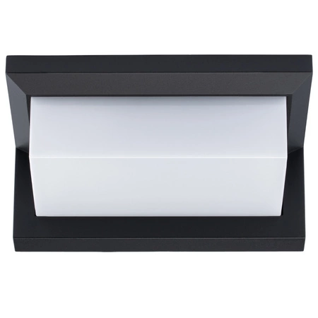 Gartenwandleuchte E27 CETUS BLACK Elevation Gartenwandleuchte mit Bewegungs- und Dämmerungssensor