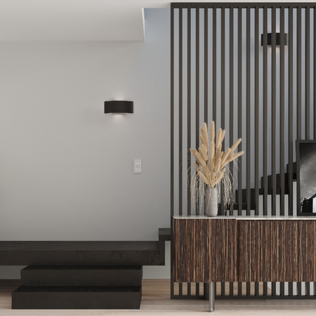 LED-Wandleuchte MAGNUS 2xG9Wandleuchte Rechteckig schwarz SOLLUX