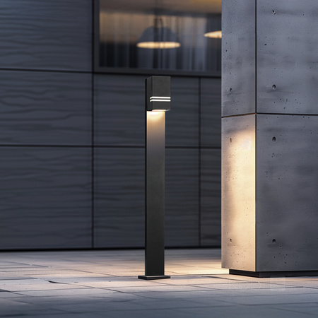 LED-Gartenleuchte QUAZAR 12 GU10 IP44 KOBI ALUMINIUM SCHWARZ