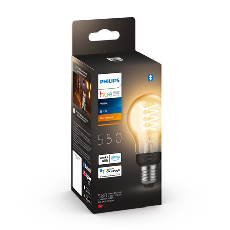 LED-Lampe E27 A60 7W 2100K Warm Filament PHILIPS HUE Weiß Bluetooth Zigbee
