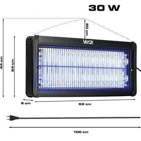 Moskito-Fliegenfalle Lampe UV-Licht IKV-30W VAYOX