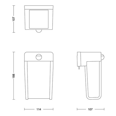 Außenwandleuchte LED Solar Bewegungssensor 2700K IP44 PHILIPS