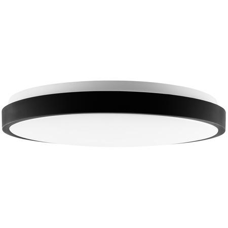 LED Decke Plafond Aufputz 36W 4000K CELIS Rund IP44 Schwarz Ring ALS LUMILED