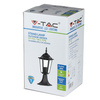 Gartenlampenmast E27 IP44 30CM Mattschwarz VT-753 V-TAC
