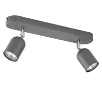 TOP GRAPHITE Spot Graphit und Silber classic 2xGU10 3302 TK Lighting Deckenleuchte