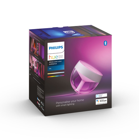 IRIS LED-Schreibtischlampe Weiß EU/UK 8.1W CCT RGB PHILIPS HUE Bluetooth Zigbee