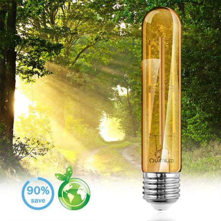 LED Lampen E27, Glühbirne ST64 6W = 50W 660lm 360° 3000K warm Glühfaden LUMILED