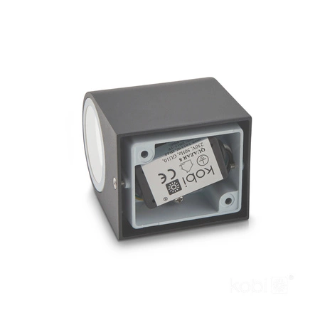 Garten Außenwandleuchte GU10 IP44 Grau Quazar Kobi