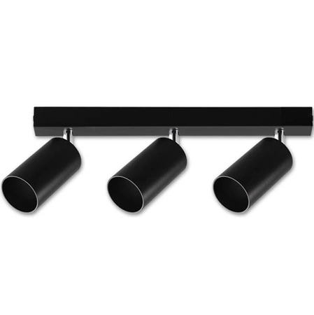 Spot Wandleuchte Spotlight LED Deckenleuchte Aufbau SCHWARZ Schwarz Modern GU10 x3