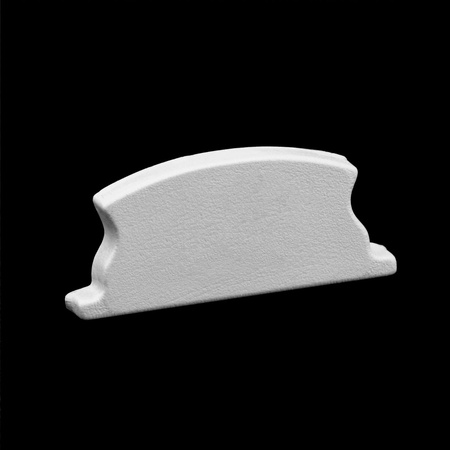 Anodisiertes Aluminium LED-Profil KM24 mit Klarglasabdeckung und Endkappen, 1m Silber LUMILED