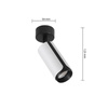 Wandlampe Spotlight Wandlampe GU10 Moving Black White Sento Masterled