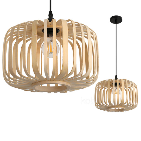 Bambus E27 Boho Badingo Dekorative Hängelampe Kobi