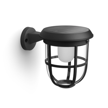 Gartenleuchte LED Solar-Wandleuchte RADII 1.3W 3000K IP44 Dämmerungs-Bewegungsmelder PHILIPS