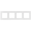 Vierfachrahmen für Lichtschalter und Steckdosen weiß LEGRAND NILOE