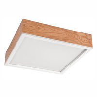 Plafond LED-Deckenleuchte SANTIAGO 4xE27 Quadratisch Eiche LD-PD-9.5 Lamkur