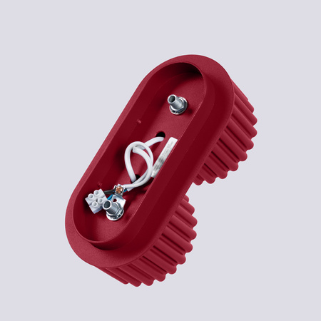 Anbauleuchte 2x GX53 Aluminium Burgundy Aura Deep Space SL.1823 Sollux