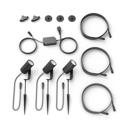 Philips HUE LILY Gartenstrahler 3x 8W Set 17414/30/P7 8718696167960