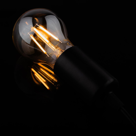 Lampen E27, Glühbirne A60 6W = 50W 660lm 2200K warm 360° Smokey Glühfaden LUMILED