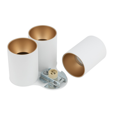 EYE TONE III Deckenleuchten 7666 Nowodvorski Weiß-Gold 3xGU10 Deckenstrahler Modern