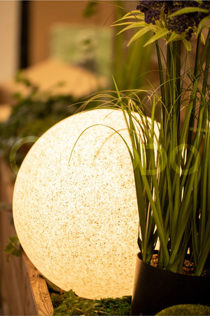 Außengartenlampe 230V E27 BULL 30cm Stein