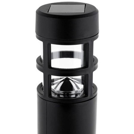 LED-Solar-Gartenlampe mit Nietenpfosten 6500K 40cm IP44