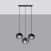 LED-Pendelleuchte TULOS 3L 3xE27 Schwarz SOLLUX
