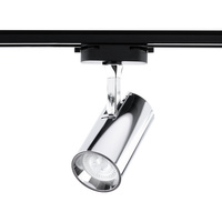 GU10 CHROM Stromschienenstrahler für einphasige Stromschienen Verstellbare Stromschienenleuchte SPOT-Lampe