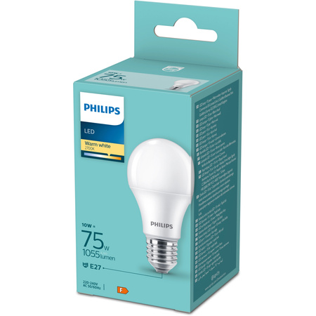 LED Lampen E27 A60 10W = 75W 1055lm 2700K Warm PHILIPS