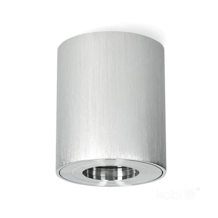 Aufbauleuchte HALOGEN Wasserdicht Aluminium SPOT TUBE 95mm IP44 Chrom AQUARIUS RUND Kobi