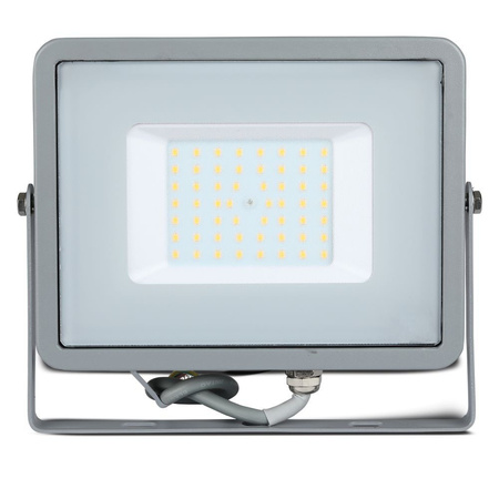 LED Fluter 50W 4000lm 3000K IP65 Weiß mit Bewegungssensor und CUT-OFF-Funktion Samsung Chip VT-50-SW V-TAC