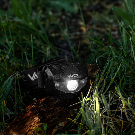 Wiederaufladbare Kopftaschenlampe 100lm LED + 2x LED VA0178 VAYOX