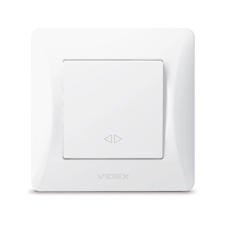 1-poliger Schalter 10A Aufputz Weiß BINERA VIDEX