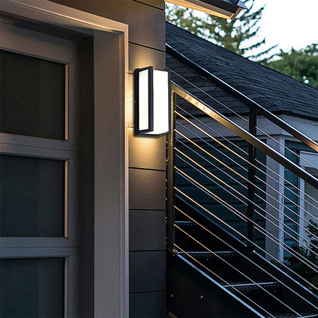 Gartenwandleuchte rechteckig E27 E27 KOBE GOLDLUX (Polux)