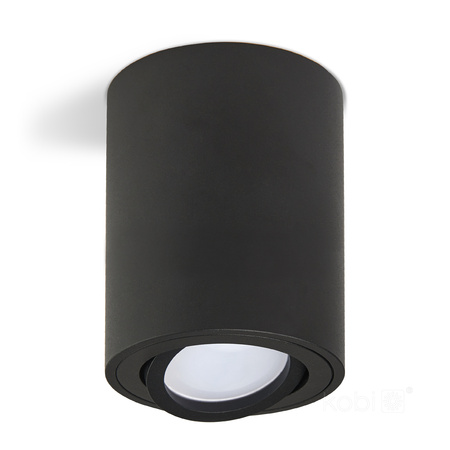 Aufbauleuchte OH36L KOBI ROUND MOVABLE GU10 SCHWARZ