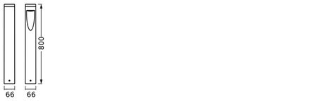 Garten-Mastleuchte LED-Stehleuchte 7,5W 3000K warm + RGB IP44 SMART + WLAN dimmbar 80 cm Stammweg LEDVANCE