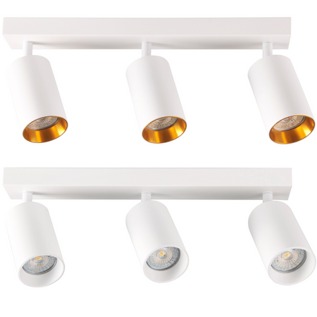 Streifenlampe Decken- und Wand-LED-Leuchte 3 xGU10 MARIBEL Weiß GOLDLUX (Polux)