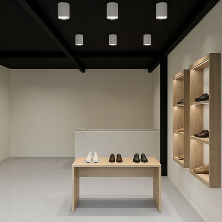 Aufputz Halogen Tuba Reflektor Spot GU10 Rund Beweglich Weiß Geführt