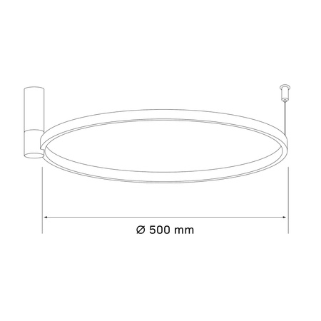 LED-Deckenleuchte 20W 2600lm 4000K Neutral Schwarz NOEMI Sanico Goldlux